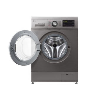 LG 9kg Front Load Washing Machine, Silver