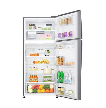 LG Top Mount 509 Liters Refrigerator, Smart Inverter Compressor, Dark Graphite Color Gnc782hlcu