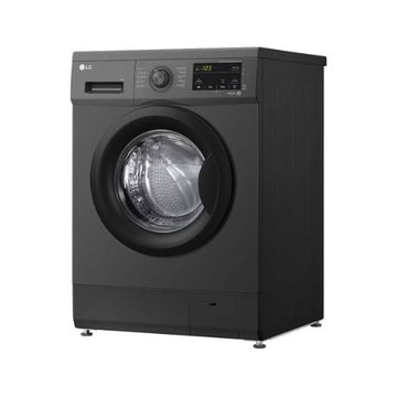 LG 7kg Front Load Washing Machine, Black
